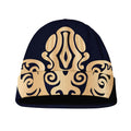 Golden Tribal Sea Turtle Print Beanie