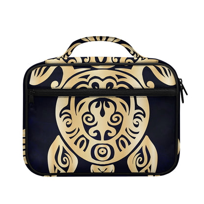 Golden Tribal Sea Turtle Print Briefcase Bible Bag