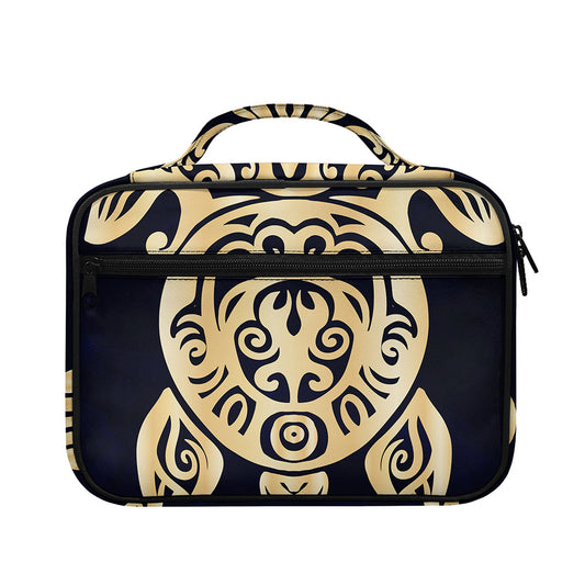 Golden Tribal Sea Turtle Print Briefcase Bible Bag