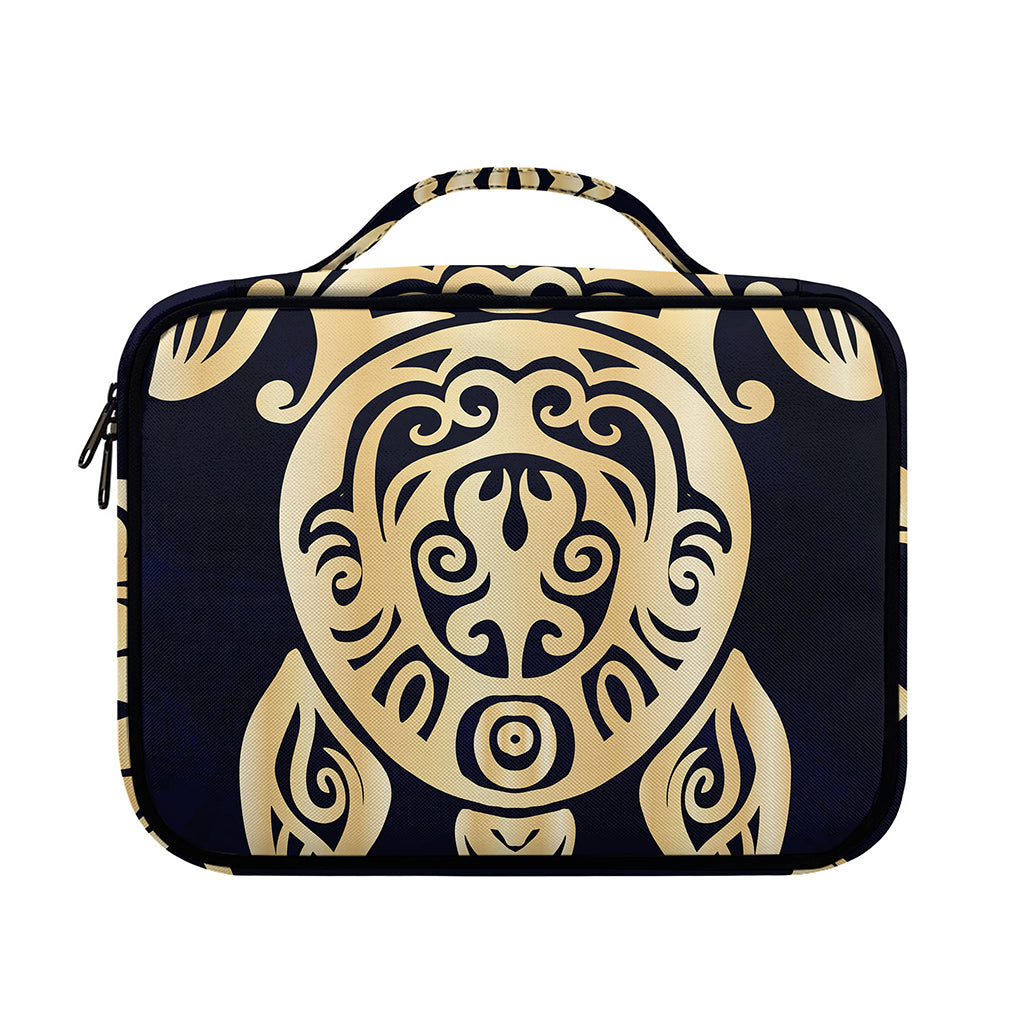 Golden Tribal Sea Turtle Print Briefcase Bible Bag