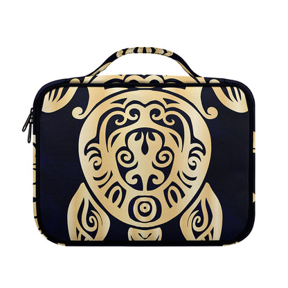 Golden Tribal Sea Turtle Print Briefcase Bible Bag