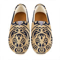 Golden Tribal Sea Turtle Print Casual Shoes
