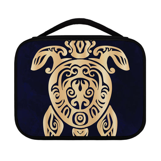 Golden Tribal Sea Turtle Print Classic Bible Case