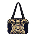 Golden Tribal Sea Turtle Print Double Strap Bible Bag