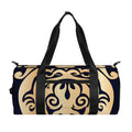 Golden Tribal Sea Turtle Print Gym Bag