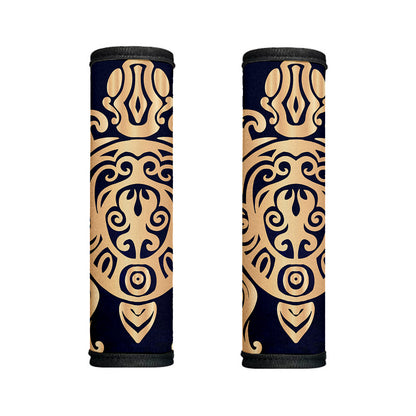 Golden Tribal Sea Turtle Print Handle Covers