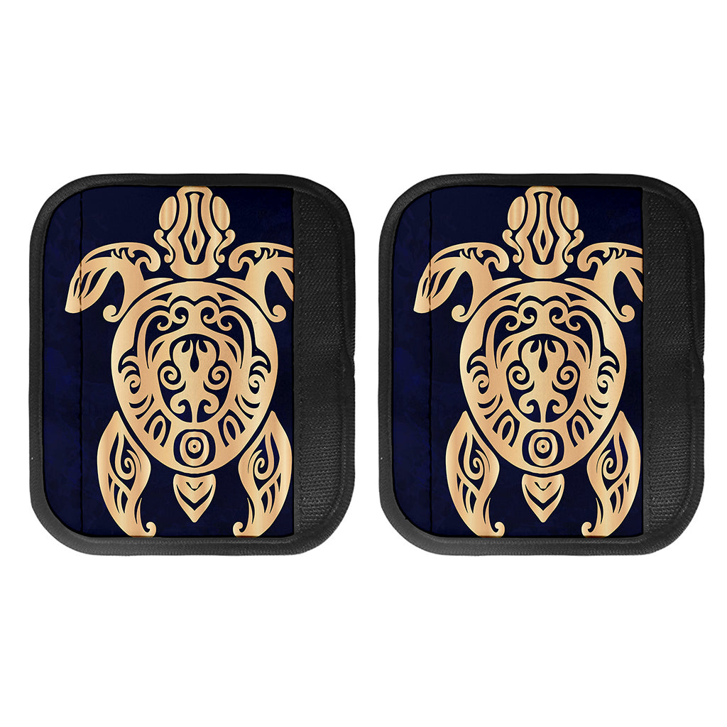 Golden Tribal Sea Turtle Print Handle Covers