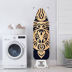 Golden Tribal Sea Turtle Print Ironing Board Cover