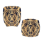 Golden Tribal Sea Turtle Print Office Chair Cover