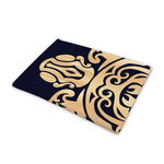 Golden Tribal Sea Turtle Print Pet Cooling Mat Cover