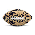 Golden Tribal Sea Turtle Print Rugby Ball