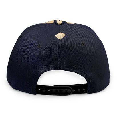 Golden Tribal Sea Turtle Print Snapback Cap