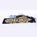 Golden Tribal Sea Turtle Print Sports Towel