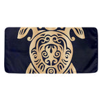 Golden Tribal Sea Turtle Print Towel