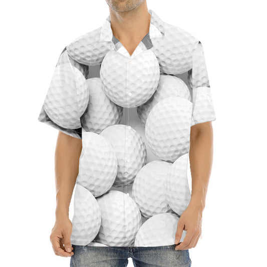 Golf Ball 3D Print Aloha Shirt