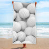 Golf Ball 3D Print Beach Towel