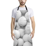 Golf Ball 3D Print Bib Apron With Pocket