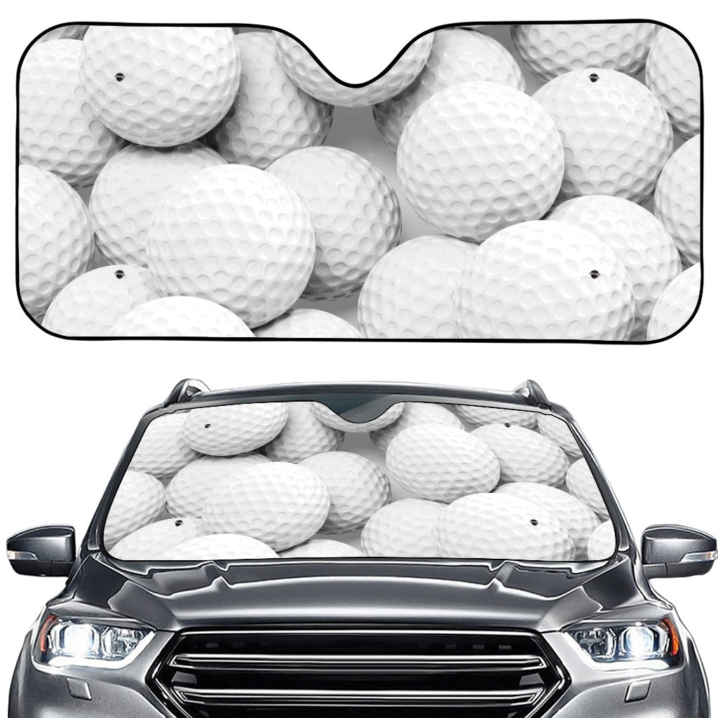 Golf Ball 3D Print Car Windshield Sun Shade