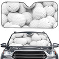 Golf Ball 3D Print Car Windshield Sun Shade