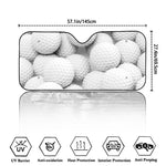 Golf Ball 3D Print Car Windshield Sun Shade