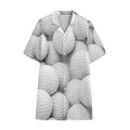 Golf Ball 3D Print Cotton Hawaiian Shirt