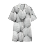 Golf Ball 3D Print Cotton Hawaiian Shirt