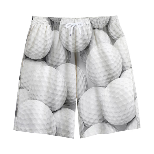 Golf Ball 3D Print Cotton Shorts