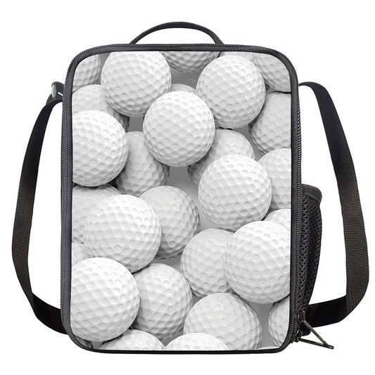 Golf Ball 3D Print Crossbody Lunch Bag