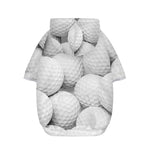 Golf Ball 3D Print Dog Zip Up Hoodie