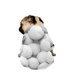Golf Ball 3D Print Dog Zip Up Jacket