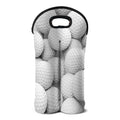 Golf Ball 3D Print Double Neoprene Wine Tote