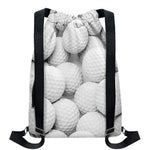 Golf Ball 3D Print Drawstring Backpack