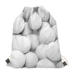 Golf Ball 3D Print Drawstring Bag