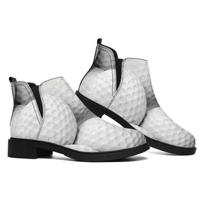 Golf Ball 3D Print Flat Ankle Boots