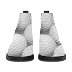 Golf Ball 3D Print Flat Ankle Boots