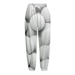 Golf Ball 3D Print Fleece Lined Knit Pants