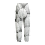 Golf Ball 3D Print Fleece Lined Knit Pants