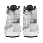 Golf Ball 3D Print High Top Leather Sneakers