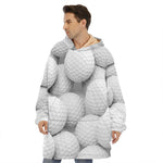 Golf Ball 3D Print Hoodie Blanket