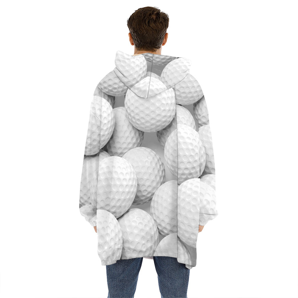 Golf Ball 3D Print Hoodie Blanket
