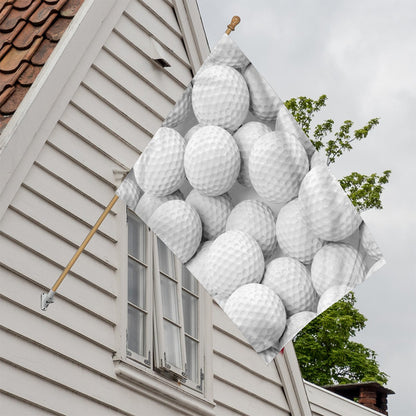 Golf Ball 3D Print House Flag