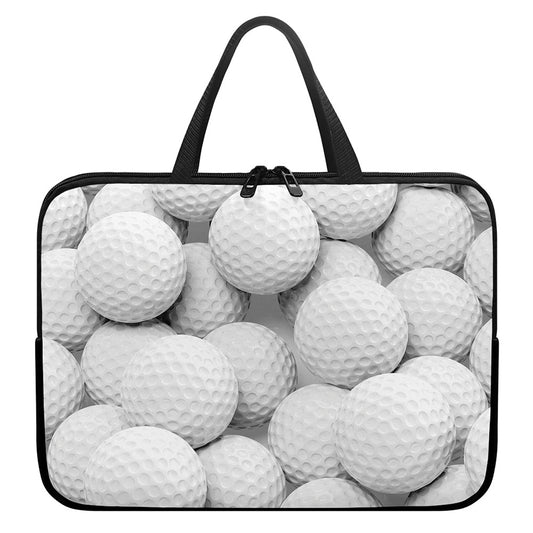 Golf Ball 3D Print Laptop Sleeve With Handle