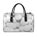 Golf Ball 3D Print Leather Duffel Bag