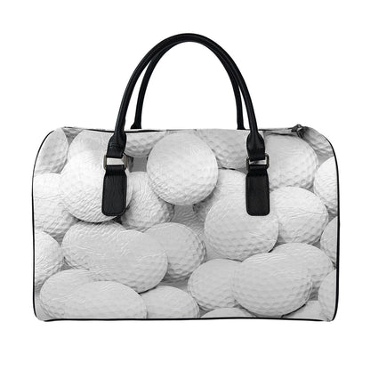 Golf Ball 3D Print Leather Duffle Bag