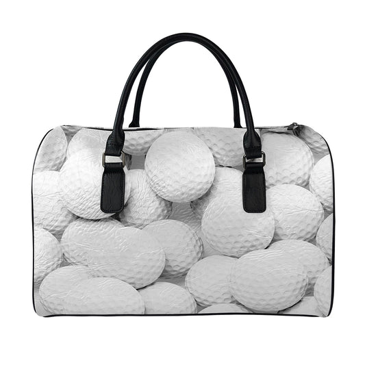 Golf Ball 3D Print Leather Duffle Bag