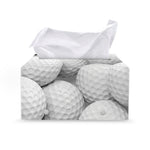 Golf Ball 3D Print Leather Tissue Box Cover