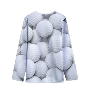 Golf Ball 3D Print Long Sleeve Short Coat