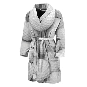 Golf Ball 3D Print Men's Bathrobe