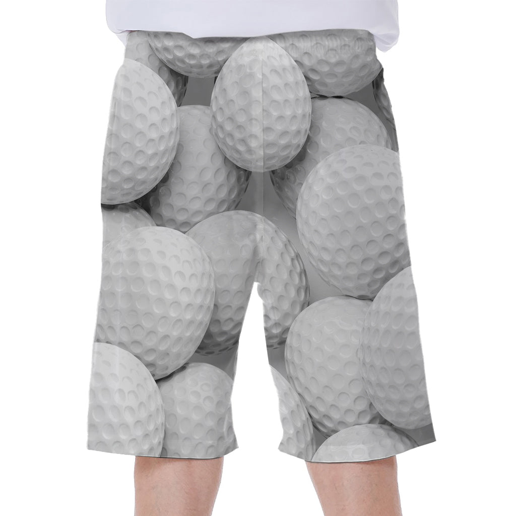 Golf Ball 3D Print Men's Beach Shorts