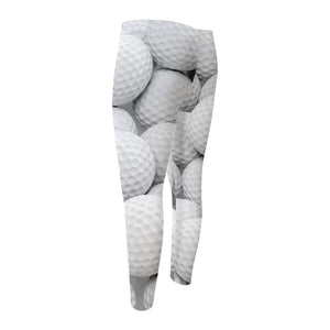 Golf Ball 3D Print Men's Compression Pants